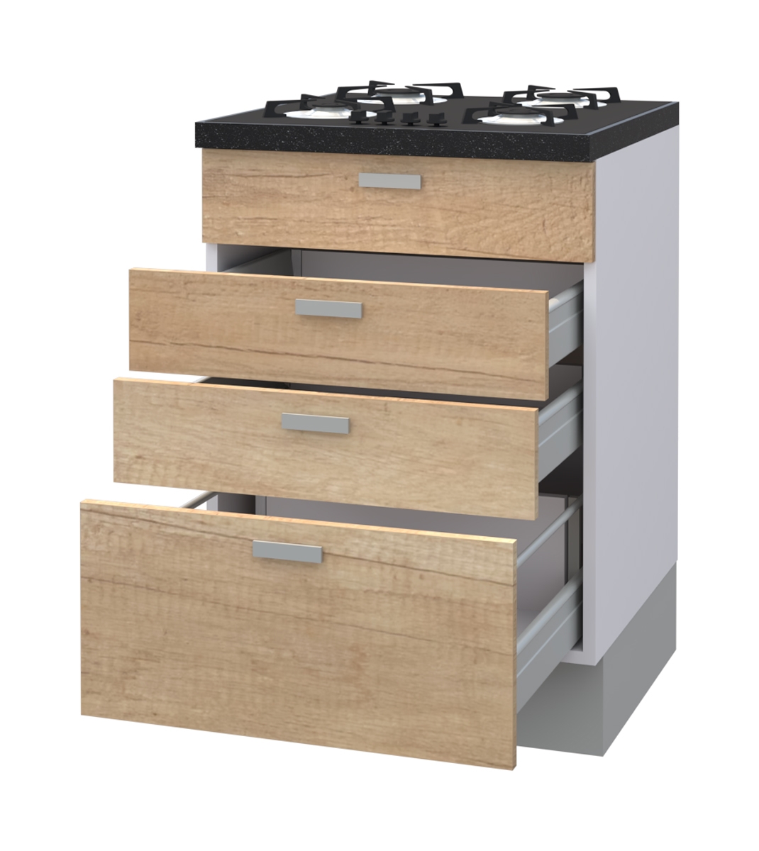 Gabinete bajo Hetty para parrilla con 1 frente fijo y 3 cajones (72) – Kplr  – Mexico, image size:1070x1200